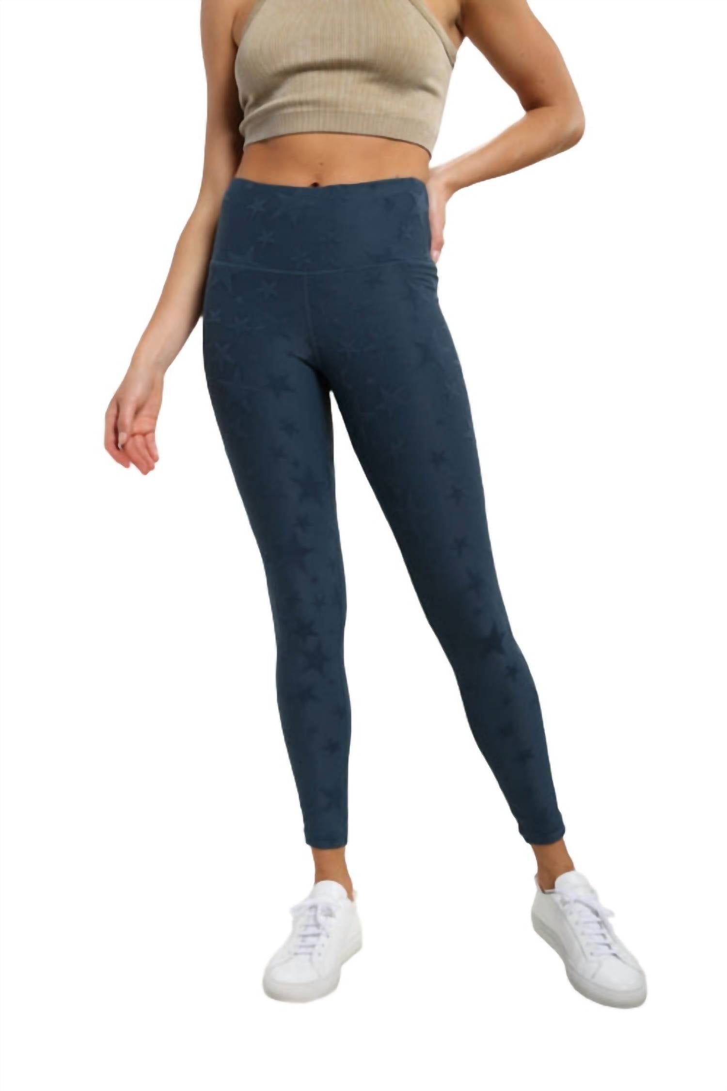 

Леггинсы Seeing Stars с высокой талией в цвете Midnight Navy mono b