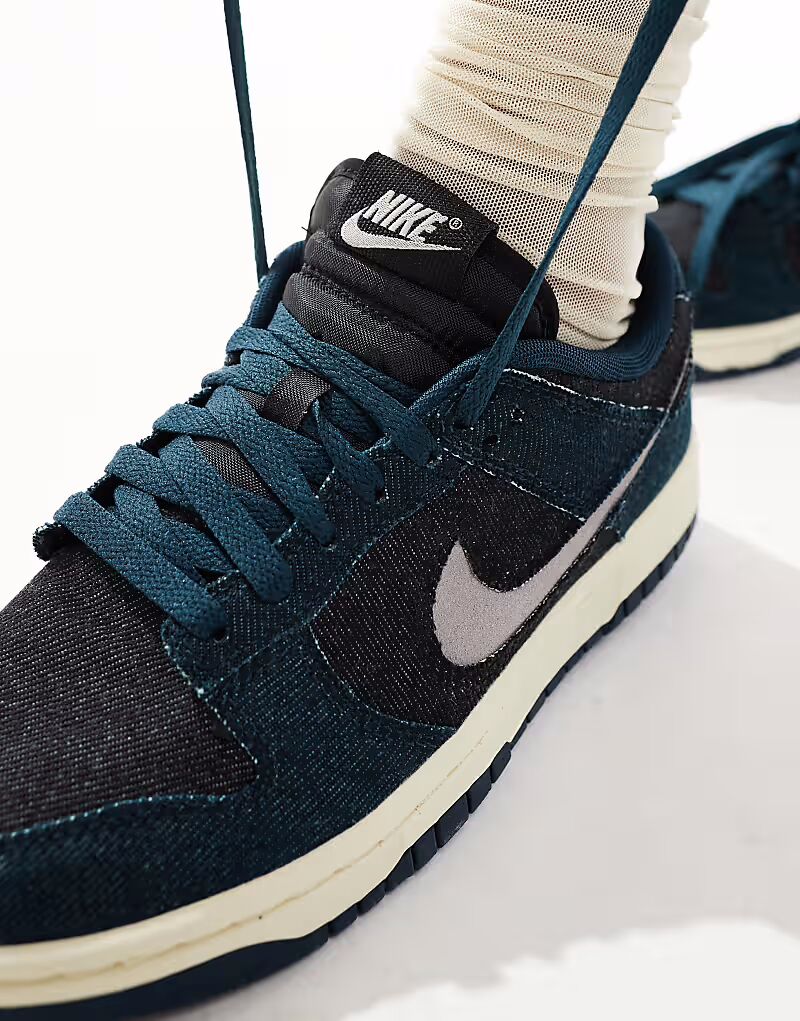 Кроссовки Nike Dunk Low SEA Denim темно-синего цвета — фото 4