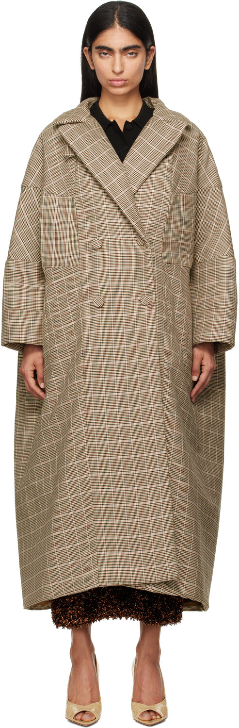 

Длинное пальто Dries Van Noten, бежевый