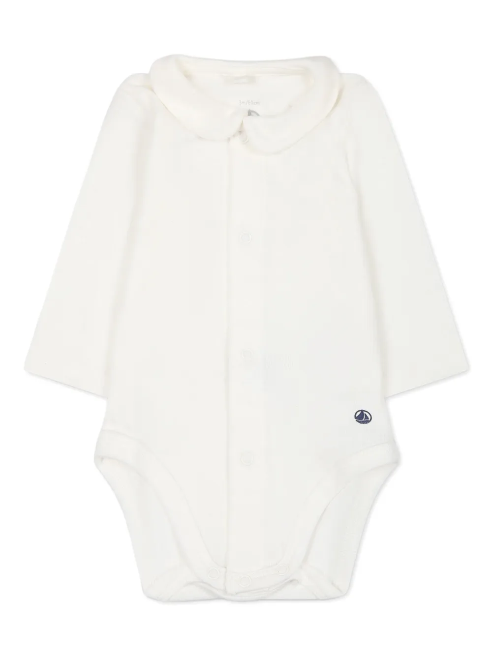 

Боди с длинными рукавами Petit Bateau, белый