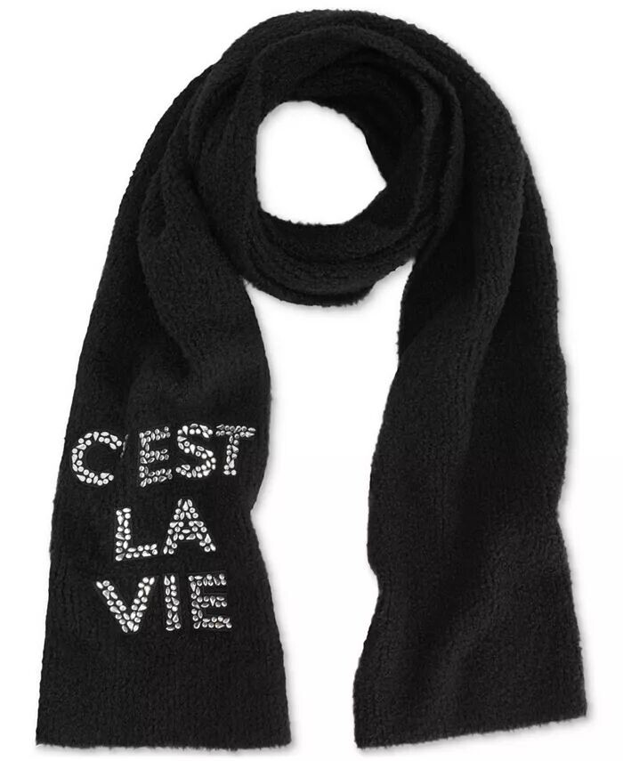 

Женский блестящий шарф C'est La Vie Karl Lagerfeld Paris, черный