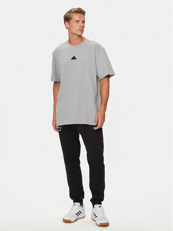 Футболка loose fit Brand Love IW3541 Adidas, серый — фото 2