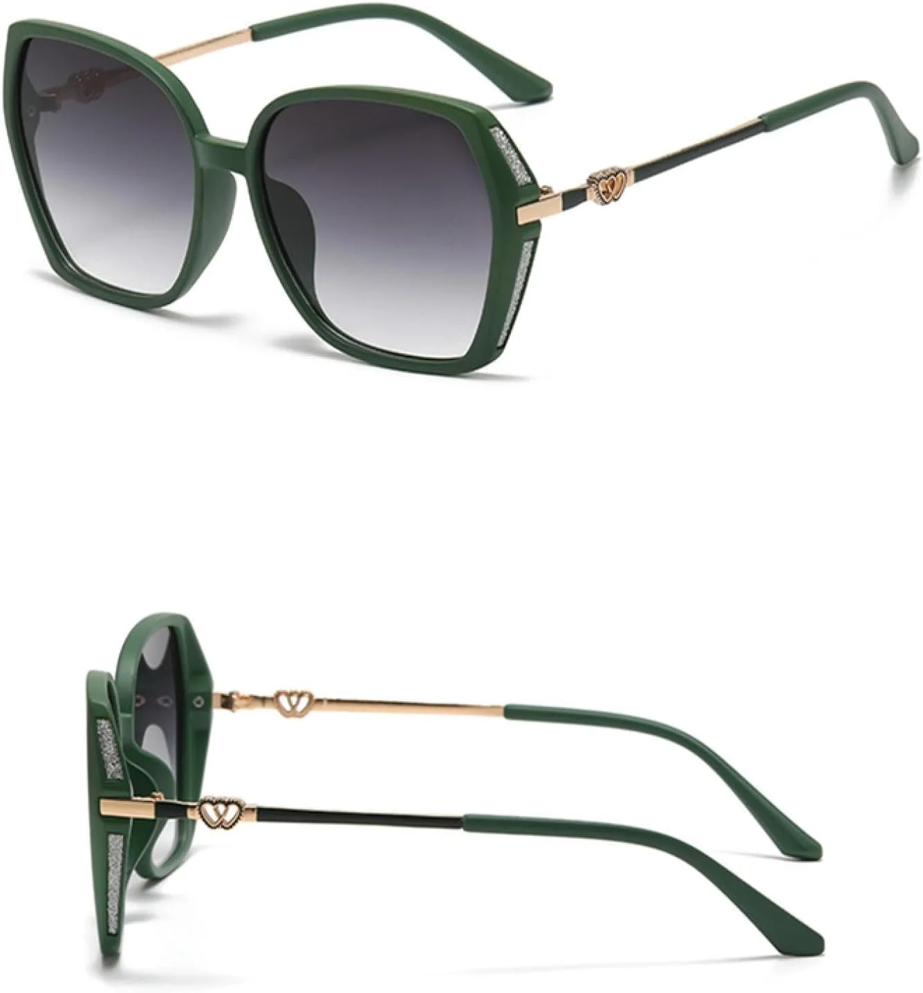 

Винтажные солнцезащитные очки для женщин, ретро, ​​большие солнцезащитные очки для мужчин, классические очки с защитой от УФ-излучения UV400 TKKTLLT, Brown