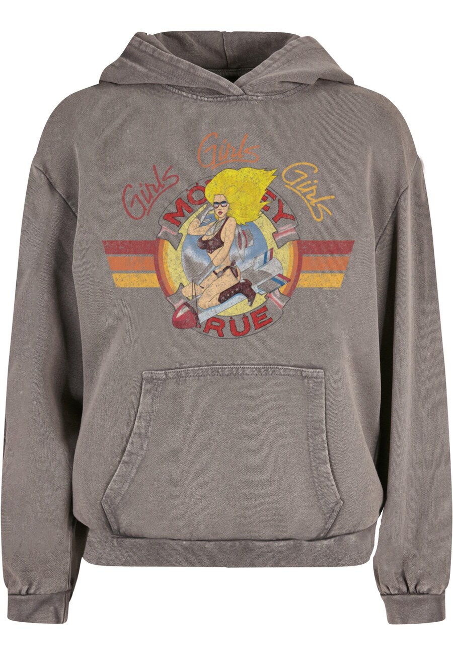 

Толстовка с капюшоном Merchcode Sweatshirt Motley Crue - Bomber Girl, серо-коричневый