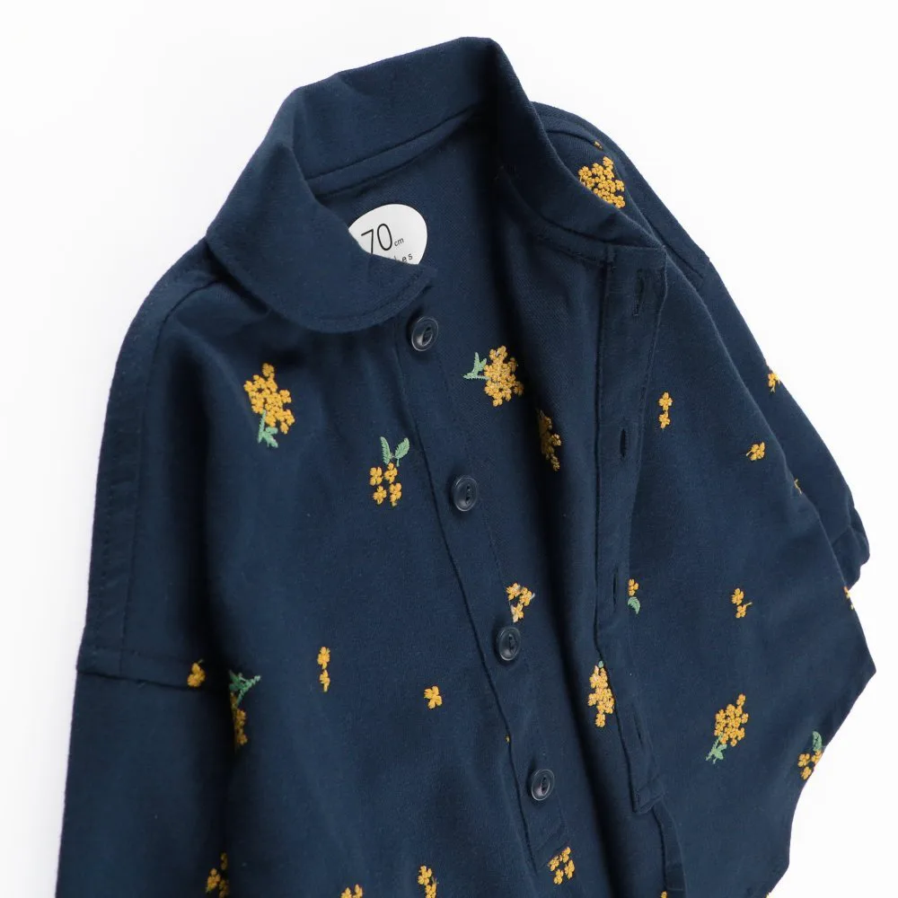 Комплект из топа и брюк с вышивкой «Золотой глаз» Branshes, Navy blue — фото 4