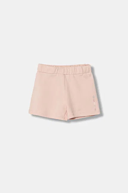 Шорты детские хлопковые Guess, розовый