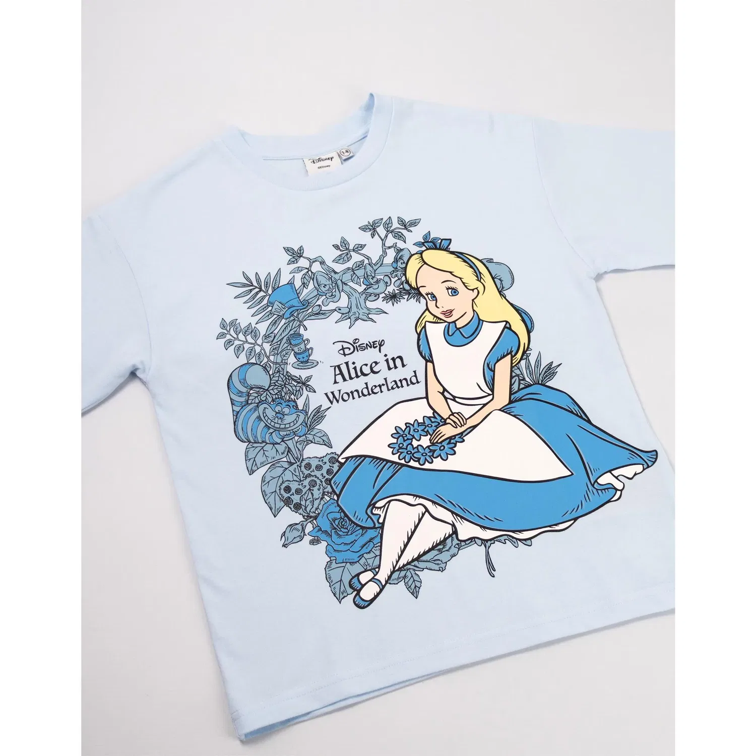Футболка с принтом Alice in Wonderland Disney, синий — фото 3