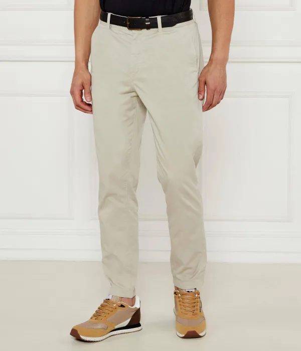 Брюки чинос ds-5 Tapered fit Boss Orange, бежевый — фото 3