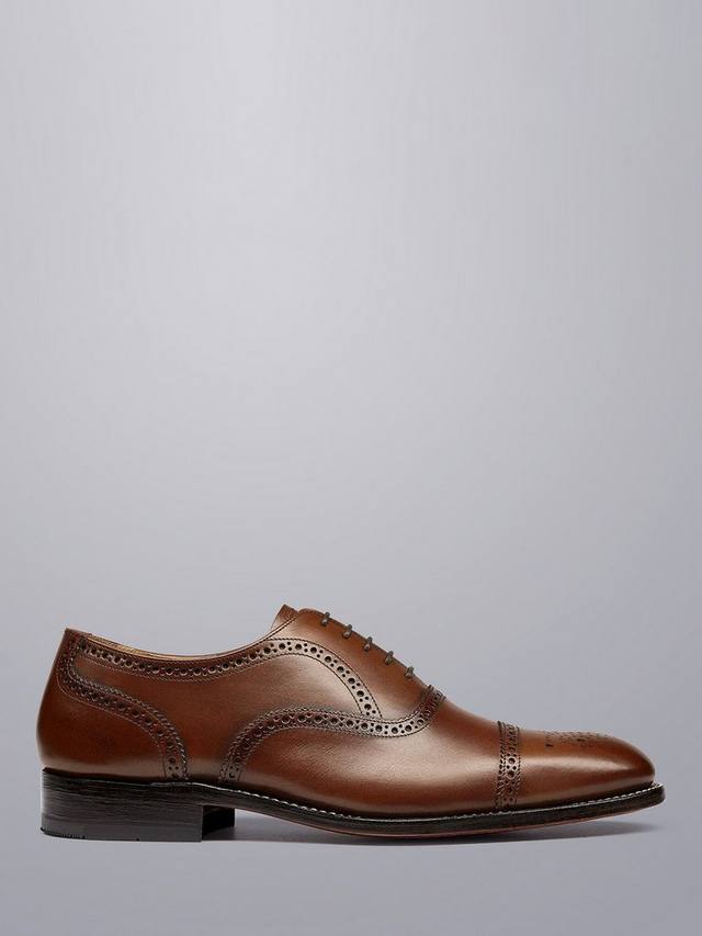 

Кожаные оксфордские туфли-броги Charles Tyrwhitt, цвет Chestnut Brown