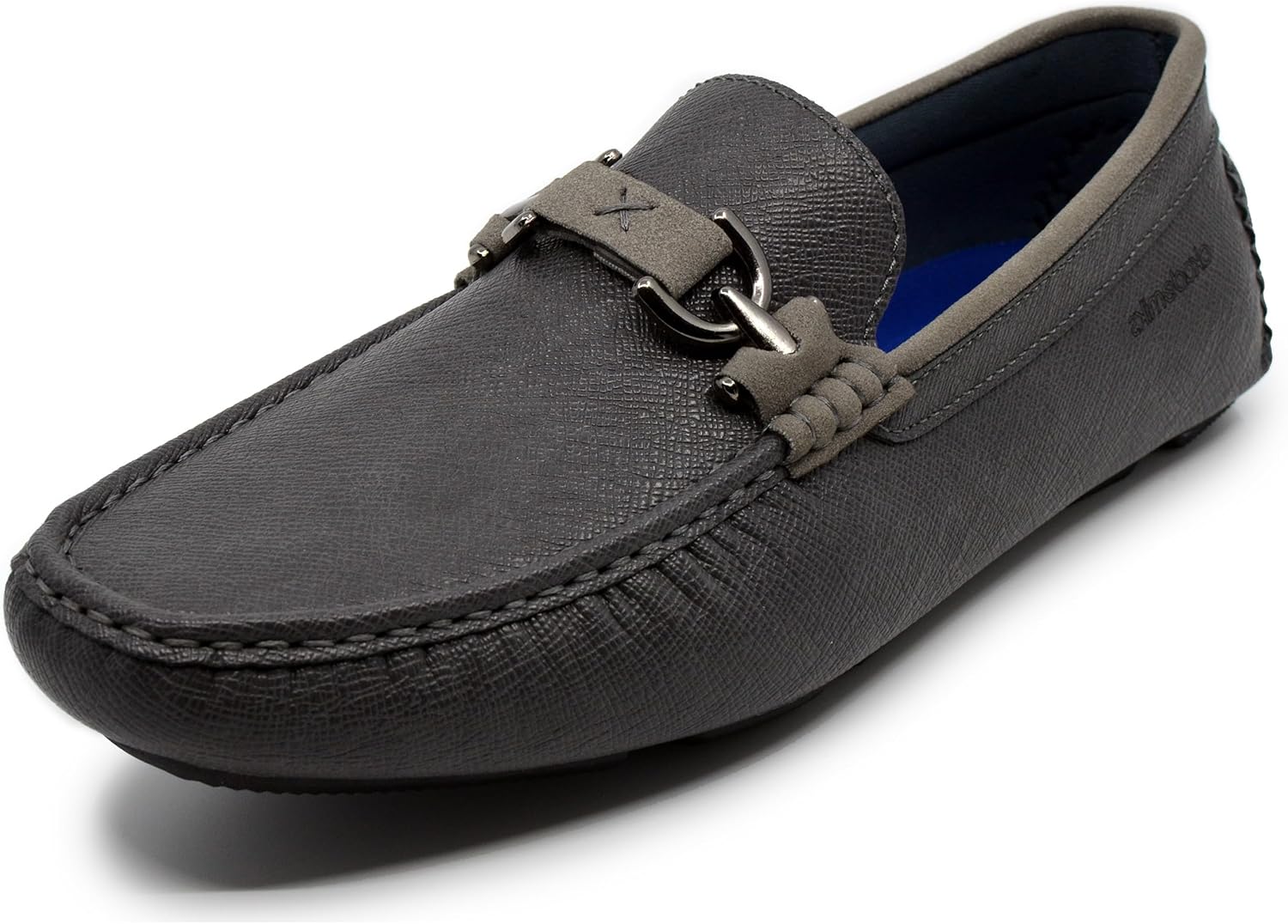 

Мужские лоферы с пряжкой и битом AKADEMIKS с амортизирующей стелькой из памяти формы, серый