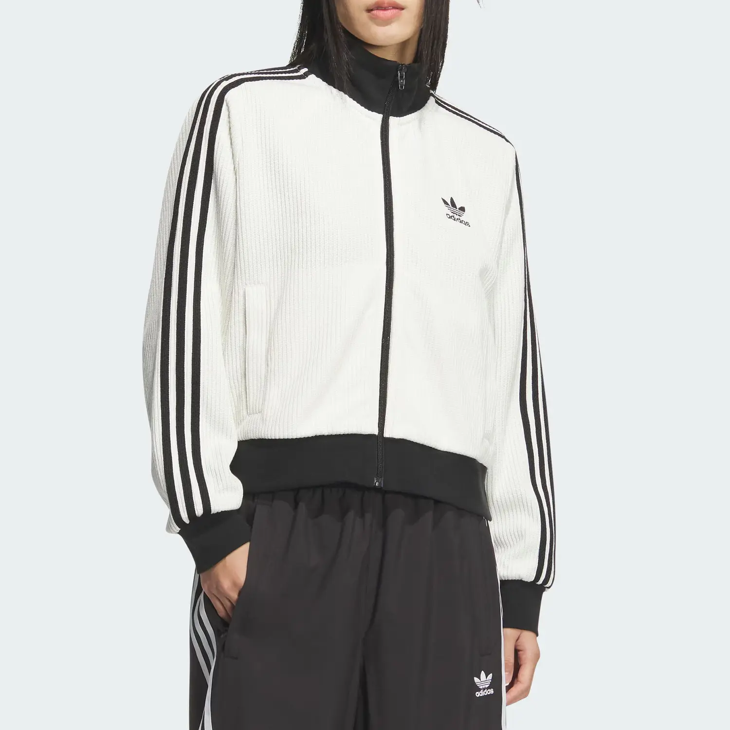 Adidas Originals Верхняя куртка женская вязаная, Jade White — фото 3