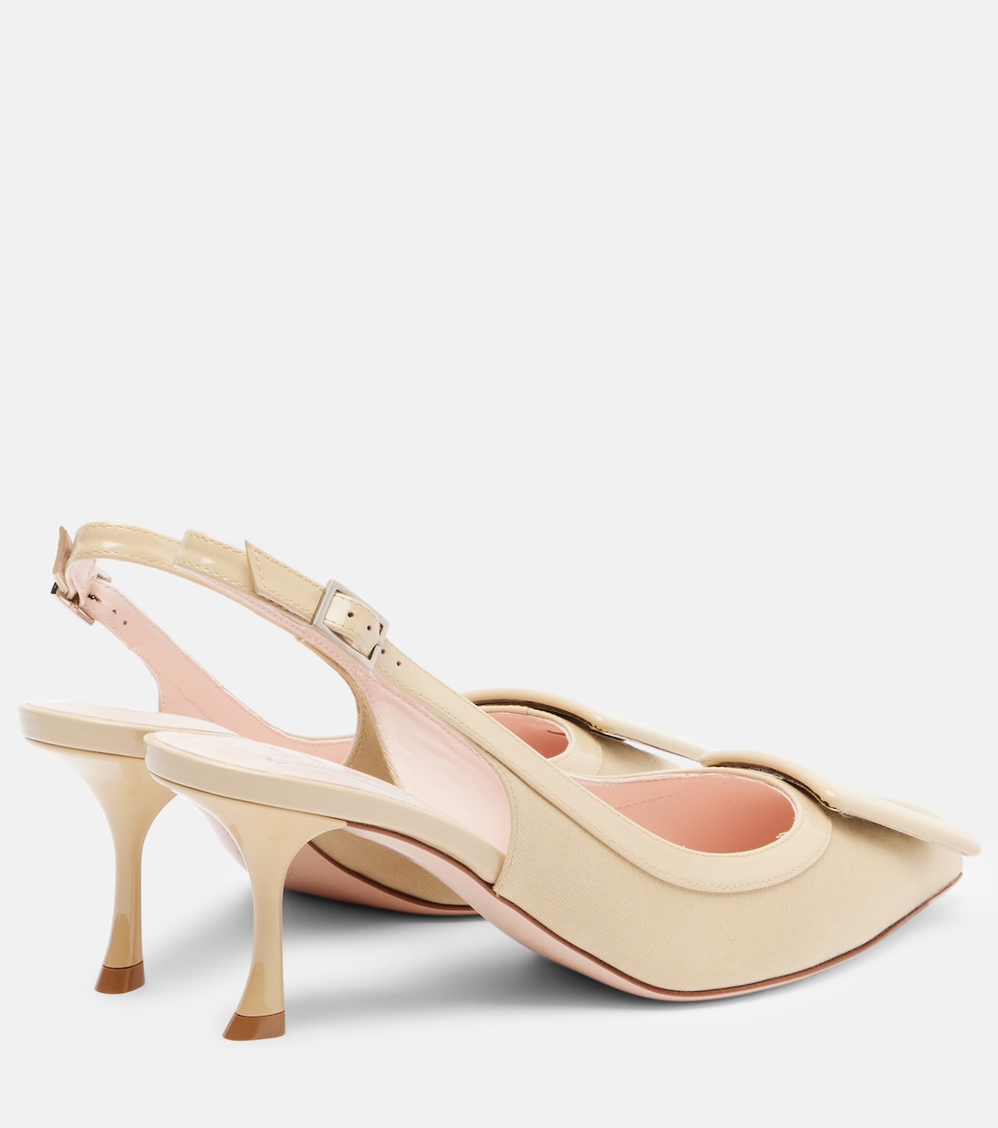 Viv' In The City 65 босоножки на шпильке с ремешком Roger Vivier, Beige And Canapa Chiaro — фото 2