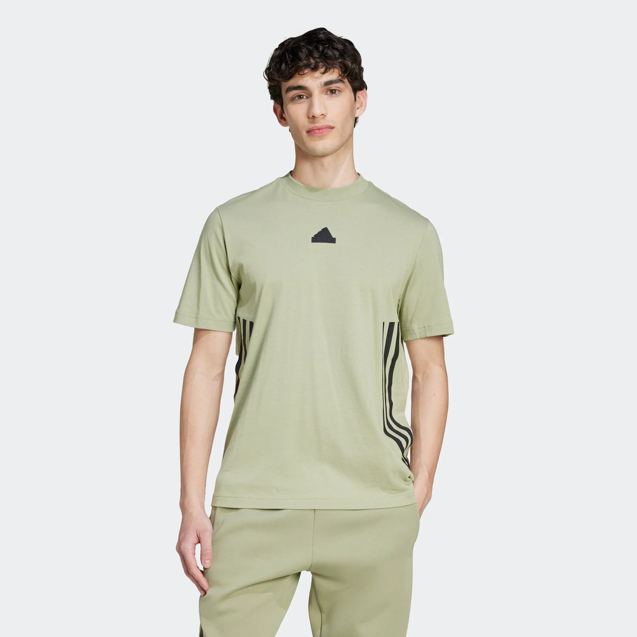 

Футболка Adidas Sportswear "M FI 3S REG T", зеленый