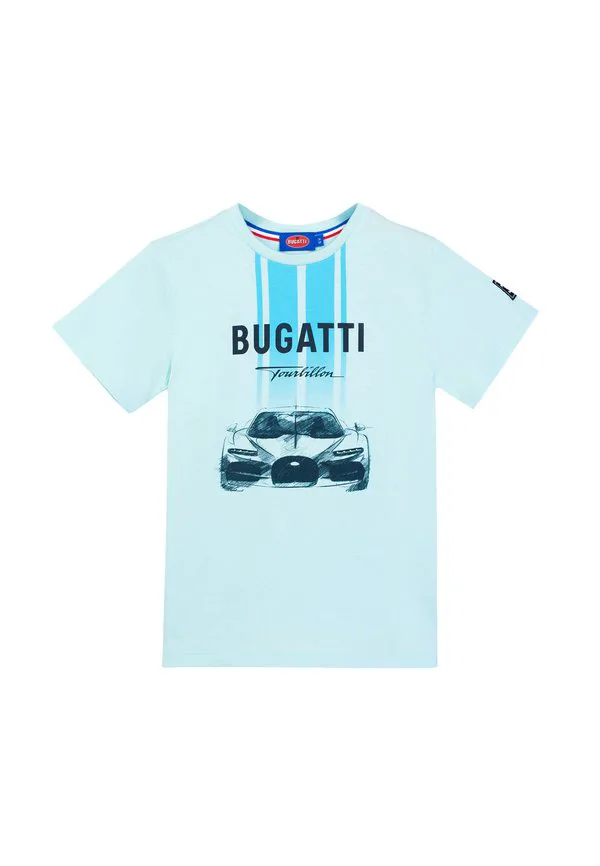 Футболка унисекс с принтом Bugatti, Blue Glow