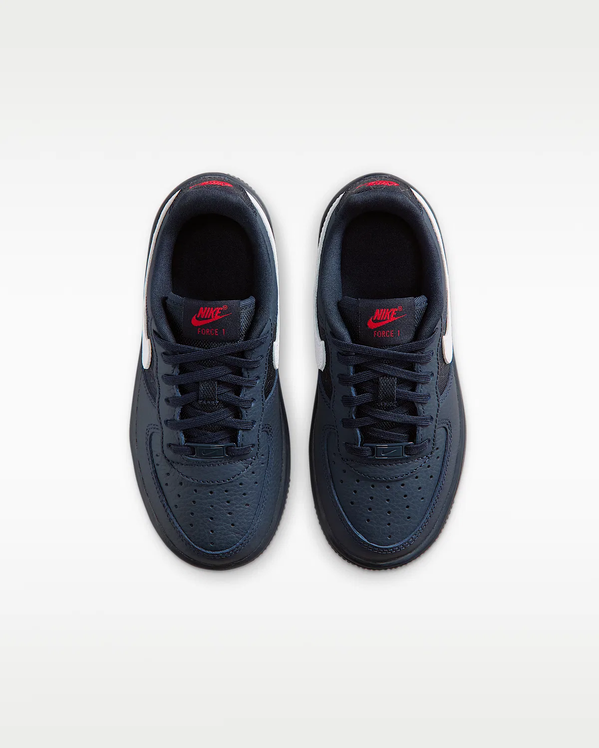Кроссовки Nike Force 1 Low для малышей, Dark Obsidian/Black/University Red/White — фото 4