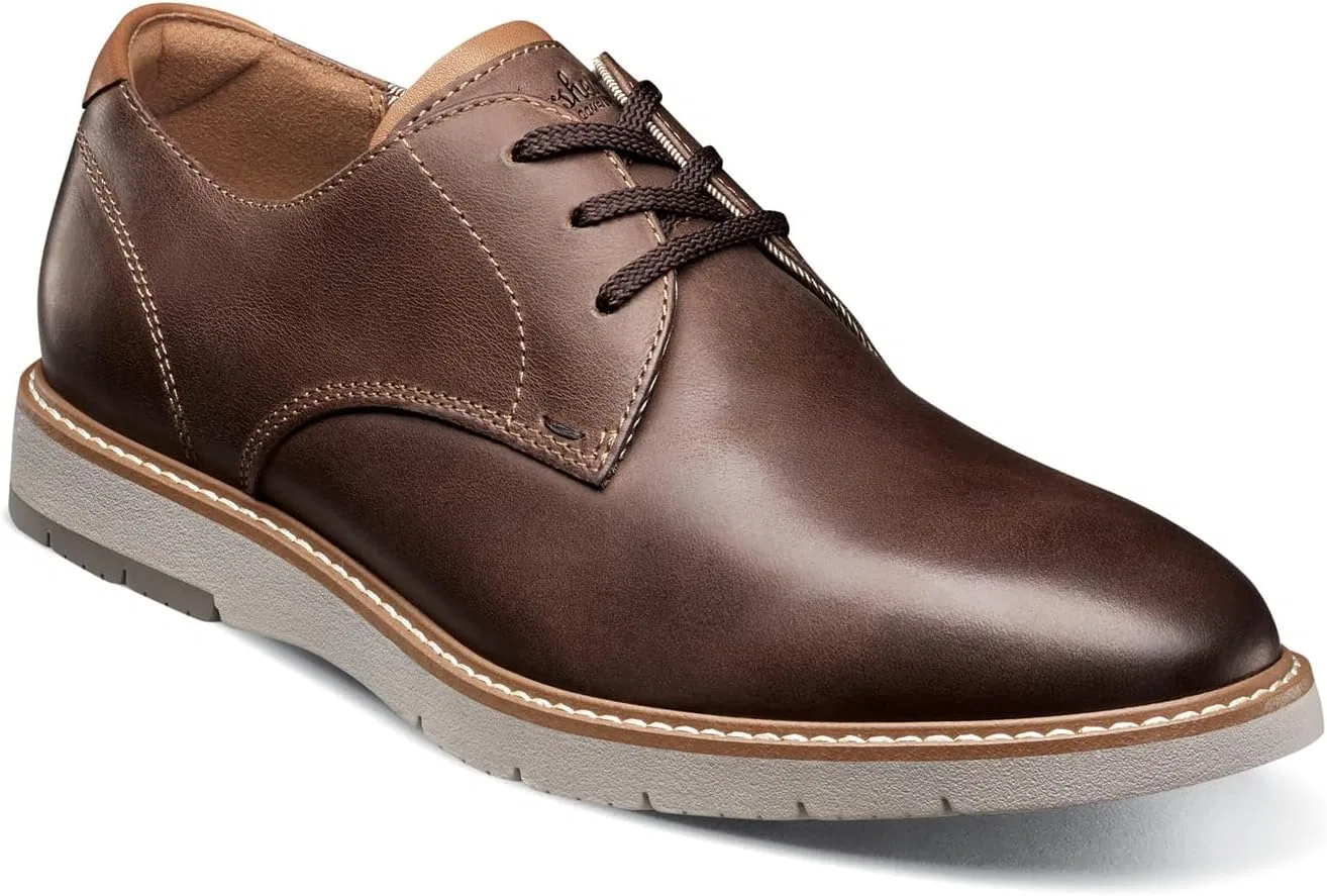 Мужские оксфорды Florsheim Vibe с гладким носком, коричневый