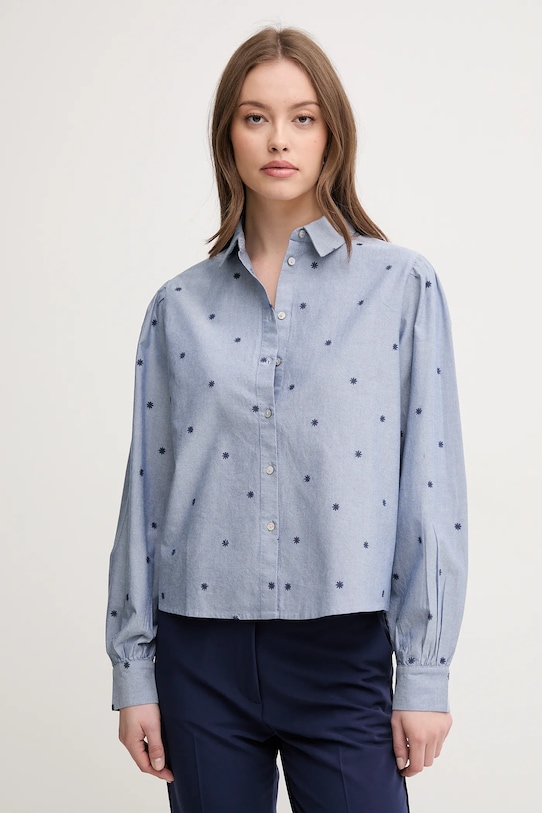 

Хлопковая рубашка United Colors Of Benetton, синий