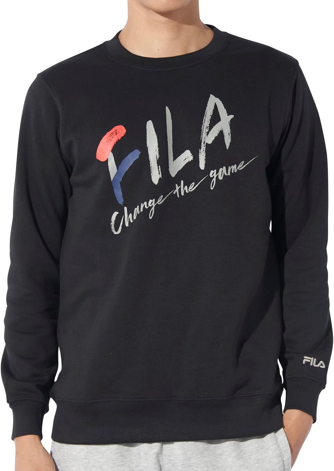 

Мужская толстовка FILA с рукописным логотипом на передней части и флисовой подкладкой (444344), черный