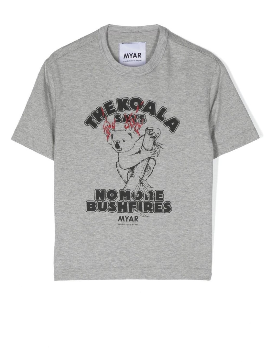 

Футболка с принтом The Koala Says MYAR KIDS, серый