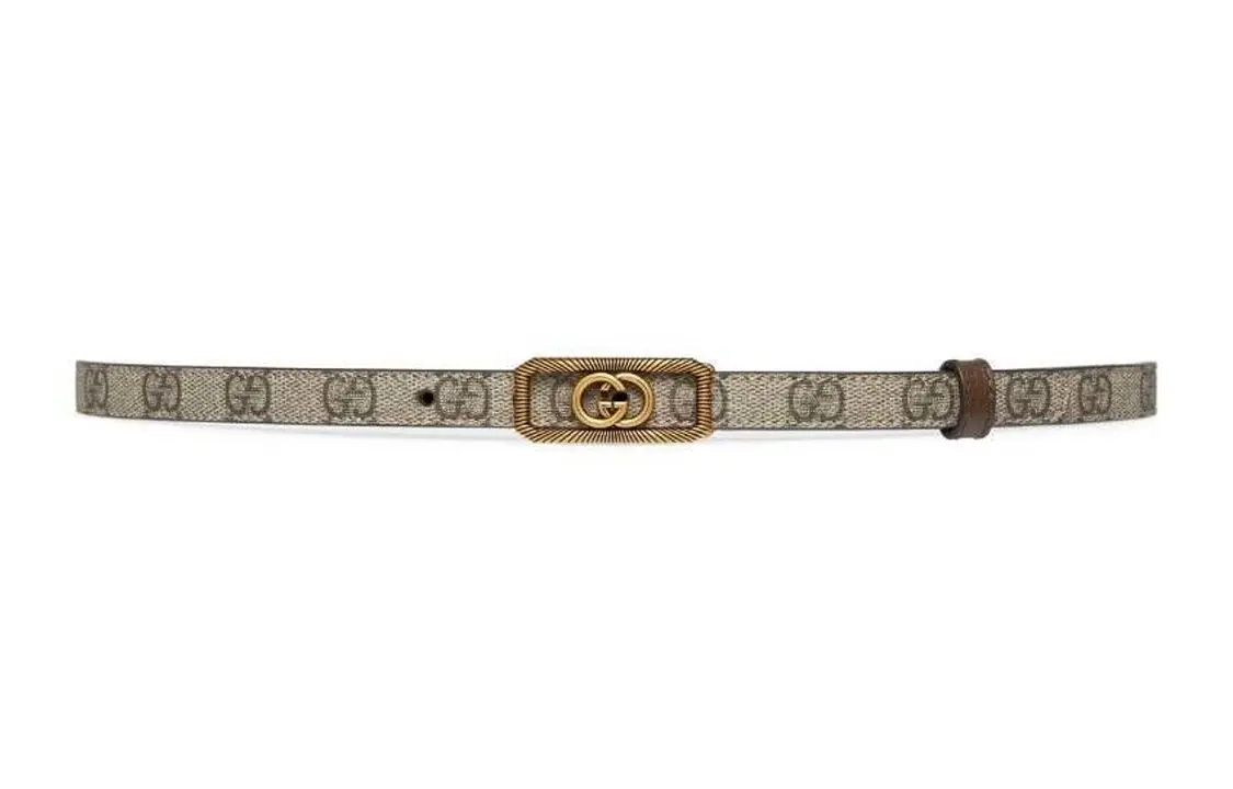 

GUCCI Женский кожаный ремень, Beige