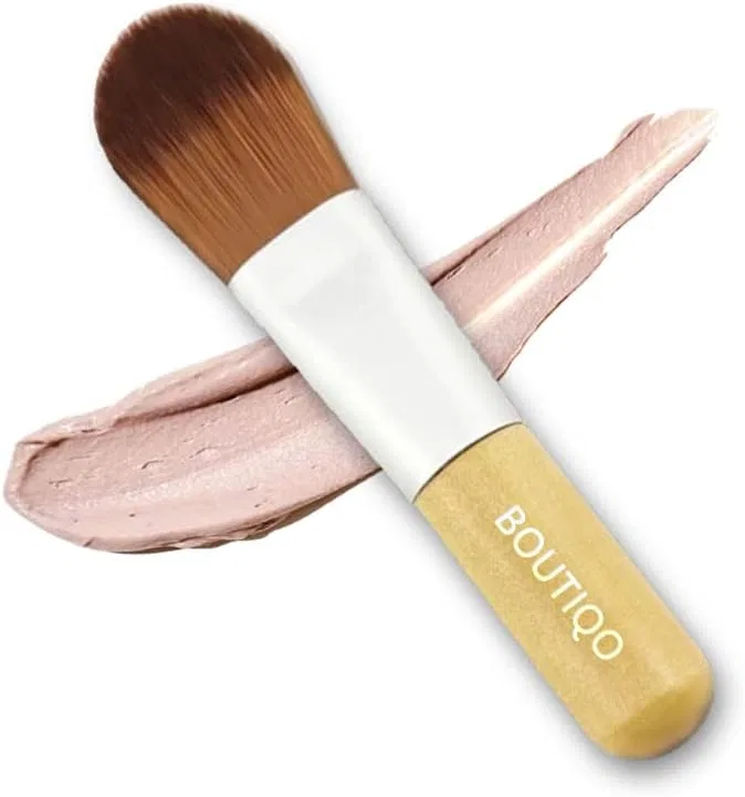 Кисть для маски Boutiqo мини, овальная, деревянная ручка