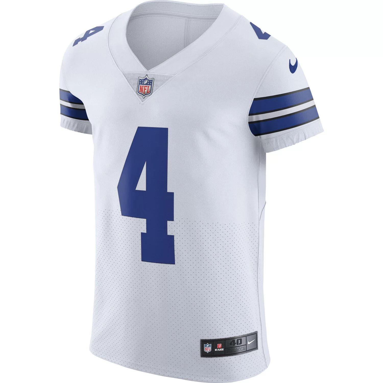 

Мужская белая футболка Dak Prescott Dallas Cowboys Vapor Elite Player Nike, Белый, Мужская белая футболка Dak Prescott Dallas Cowboys Vapor Elite Player Nike