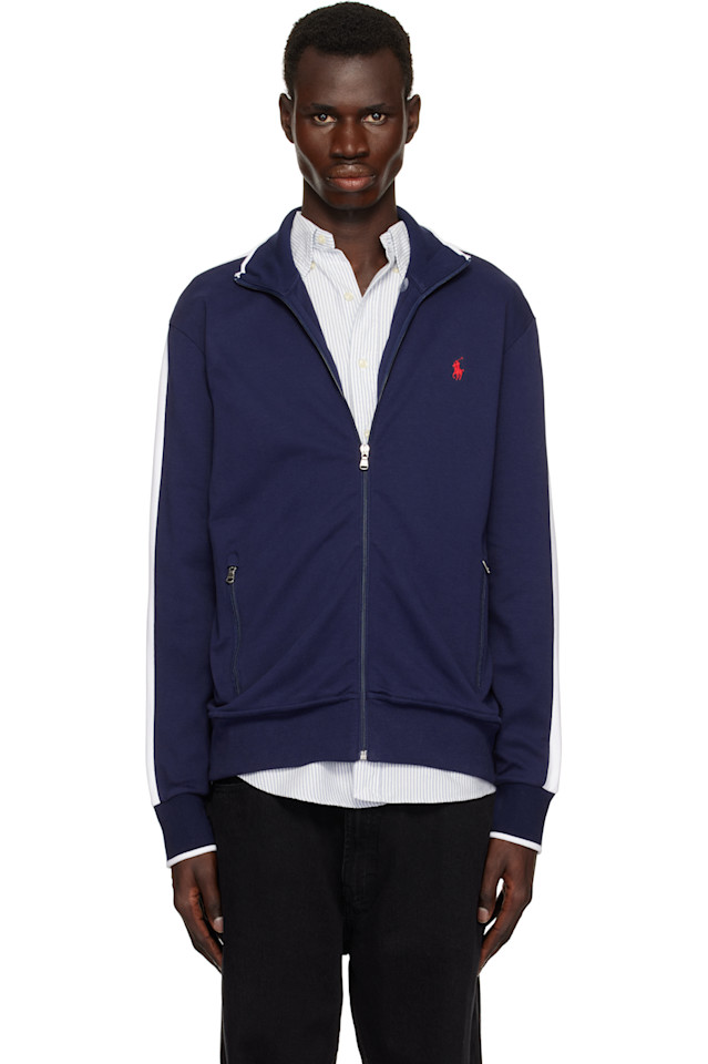 

Куртка Interlock с контрастными вставками Polo Ralph Lauren, цвет french navy