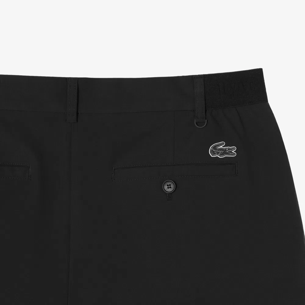 Мужские базовые шорты-бермуды чёрные от Lacoste — фото 3