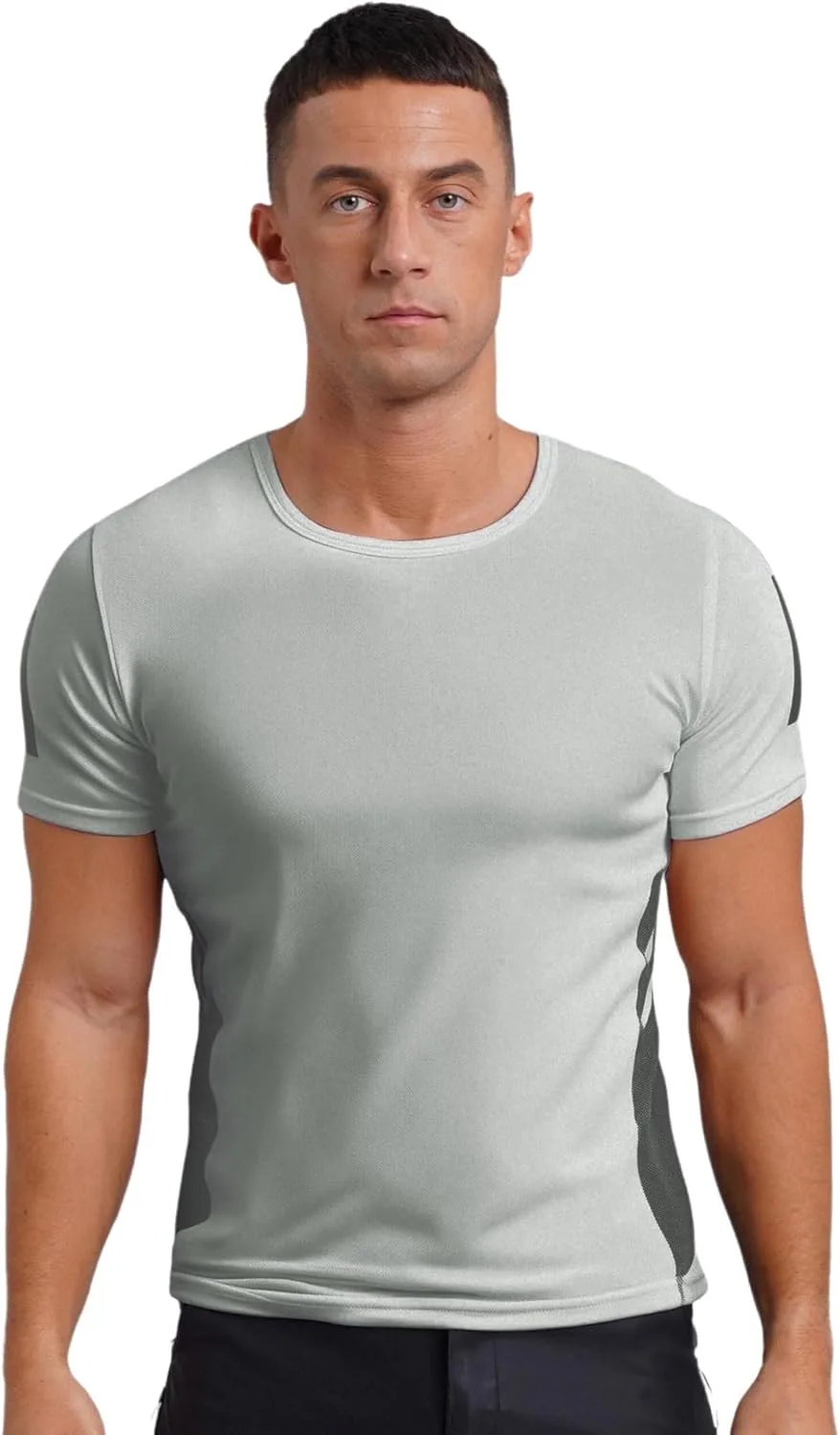 

Мужская футболка Quick-Dry Athletic Performance с дышащей сеткой для баскетбола и футбола Loodgao