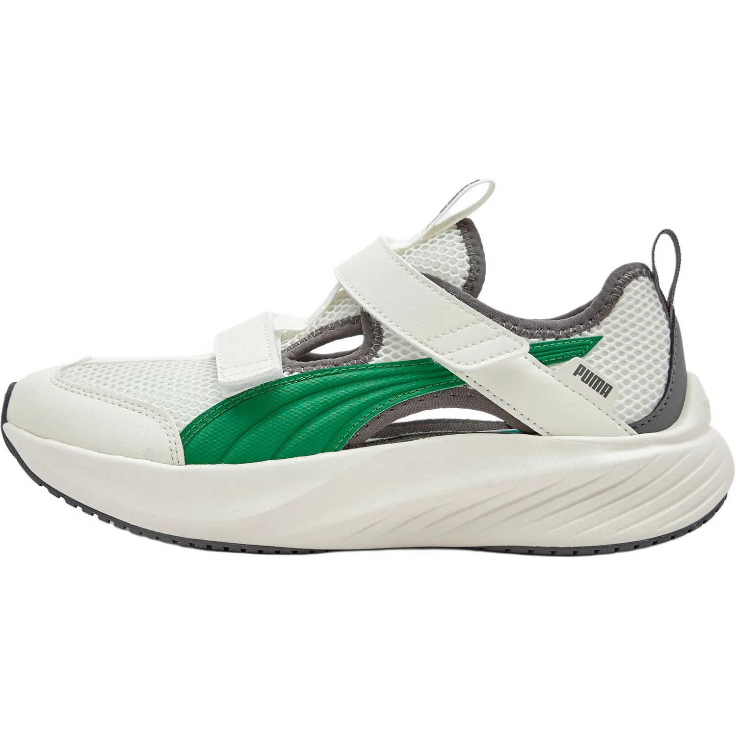 Сандалии детские Pounce Lite бежево-зеленые PUMA