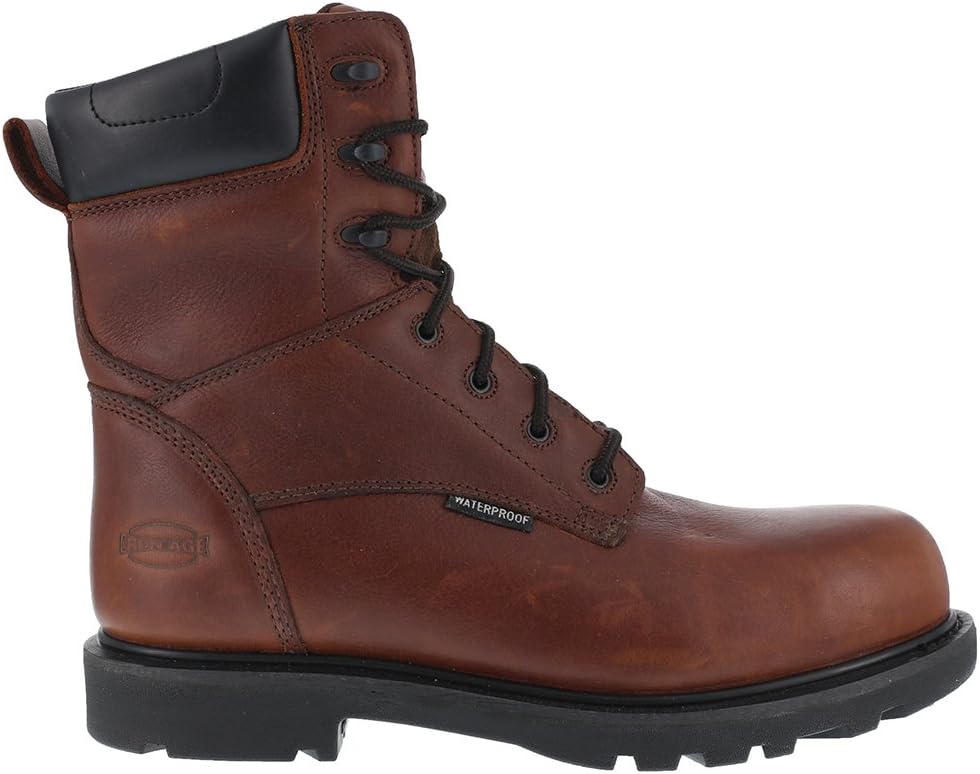 

Мужские ботинки Iron Age Mens Hauler с композитным носком, 20 см, повседневные- коричневые