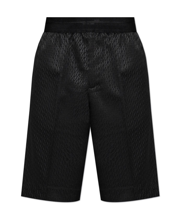 

Шорты с эластичным поясом Helmut Lang, черный