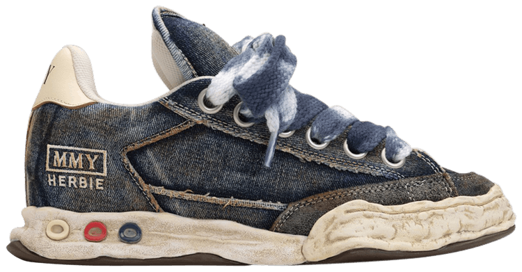 

Кроссовки Maison Mihara Yasuhiro Herbie Puffer OG Sole Washed Denim Low 'Blue', синий