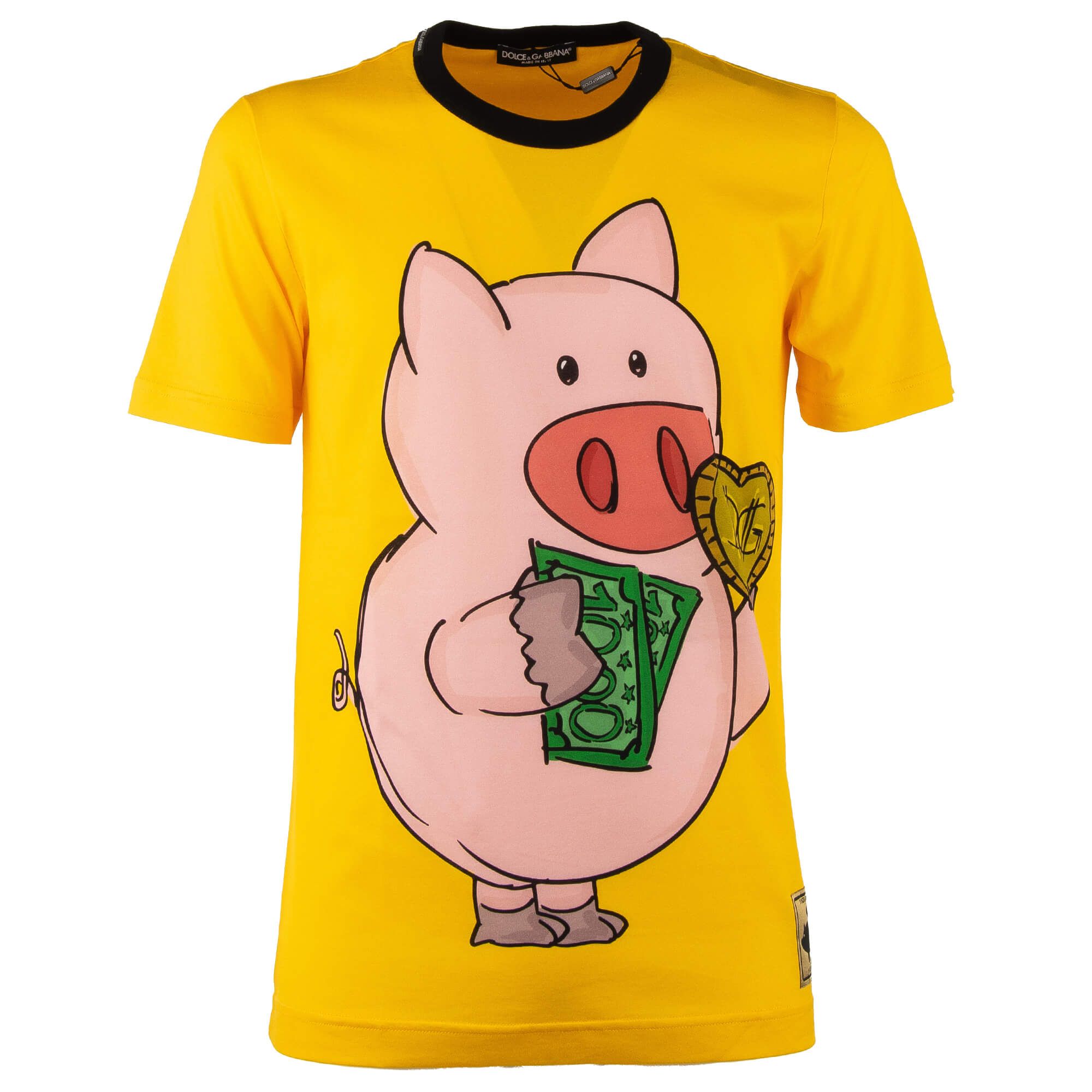 

Футболка DG PIG из итальянского хлопка - Яркий желтый Dolce & Gabbana