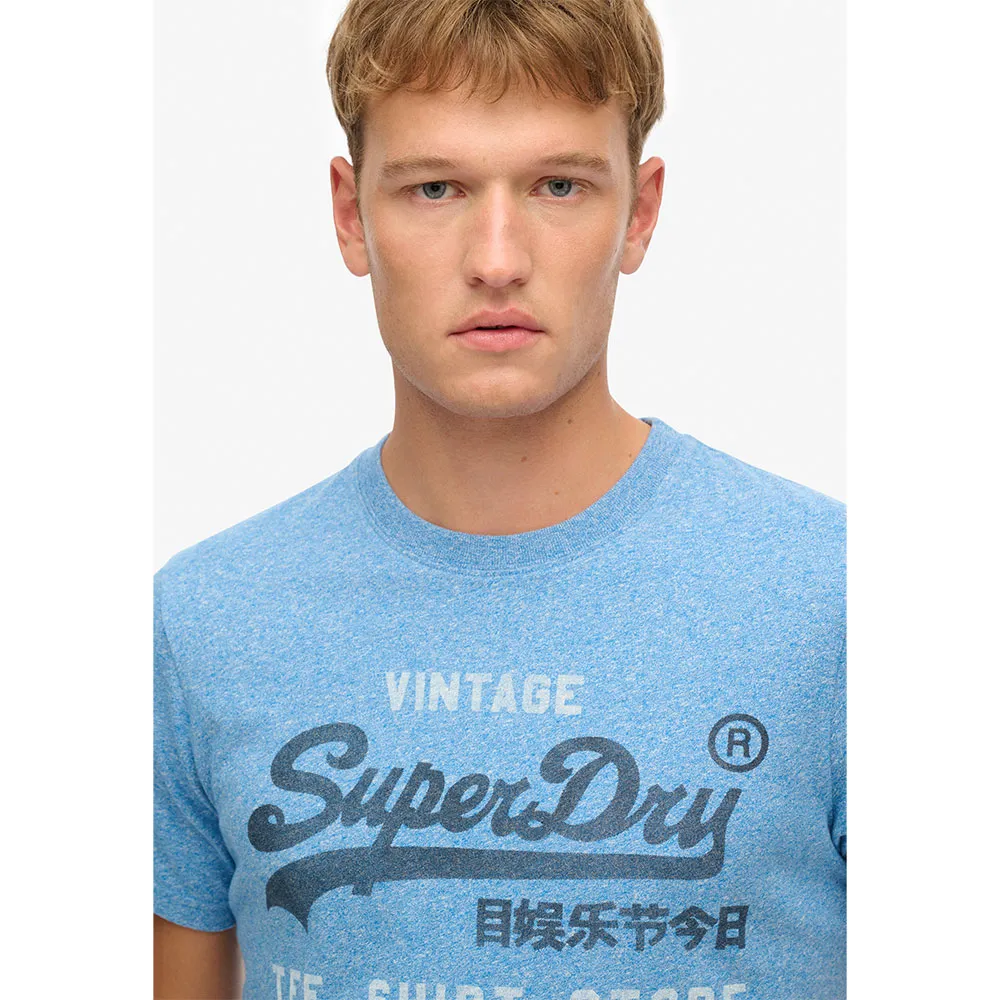Футболка с коротким рукавом Superdry Classic Relaxed Fit, синий — фото 3