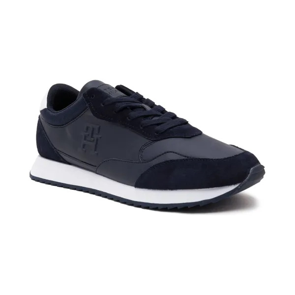 

Кроссовки Runner evo lth mix с добавлением кожи Tommy Hilfiger, синий