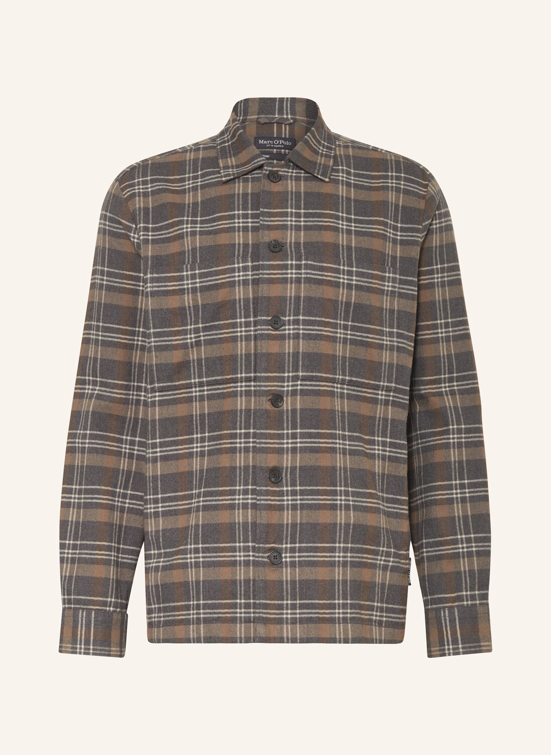 

Рубашка Marc O'Polo, цвет BRAUN/GRAU/BEIGE