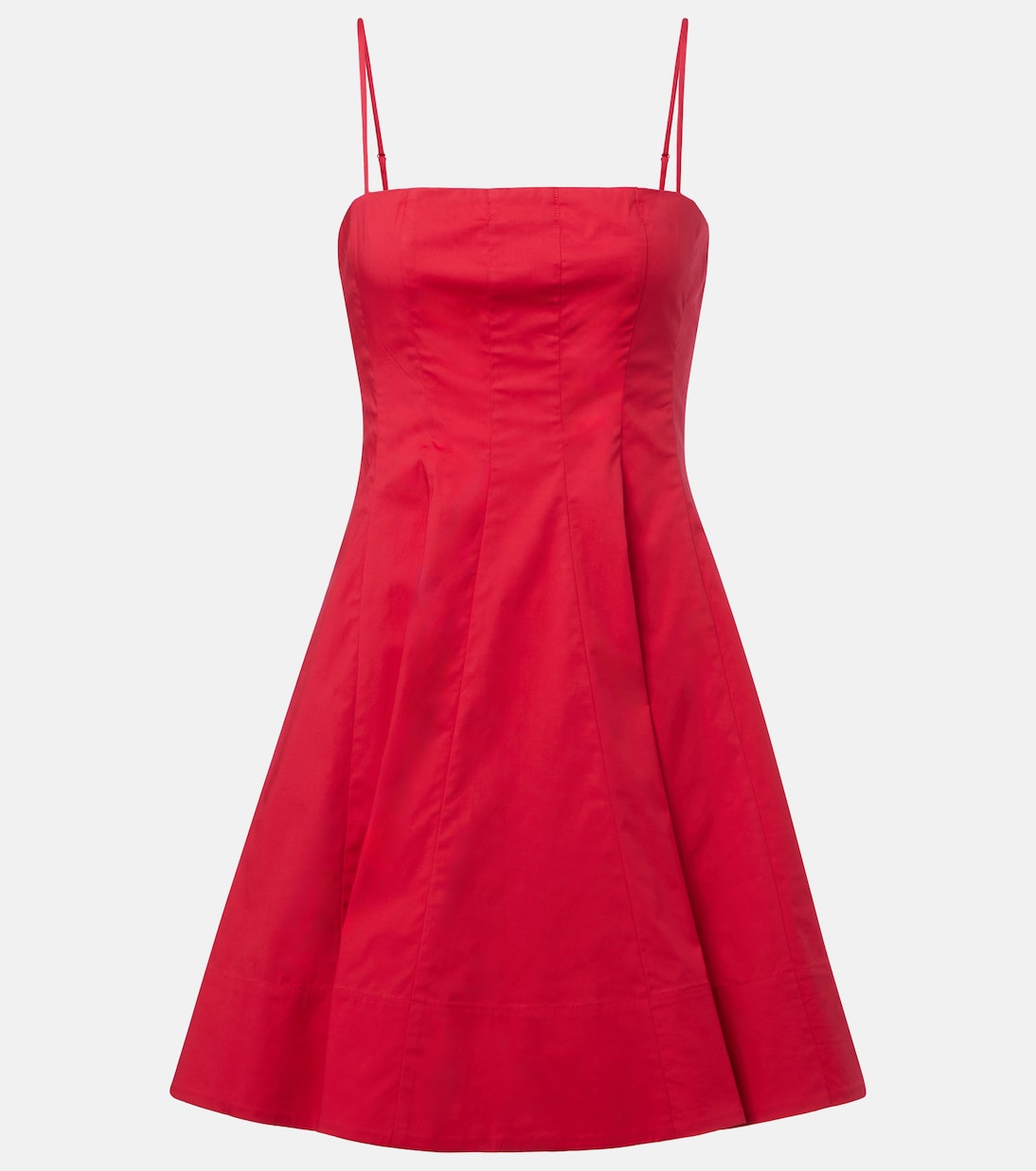 

Укороченное хлопковое платье Wylie Staud, Cherry