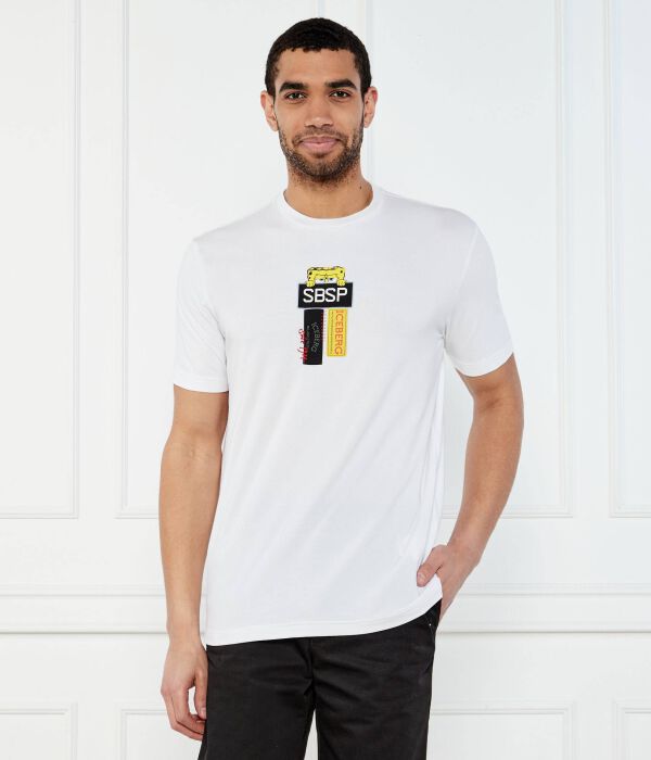 

Футболка айсберг x губка боб Regular fit Iceberg, белый