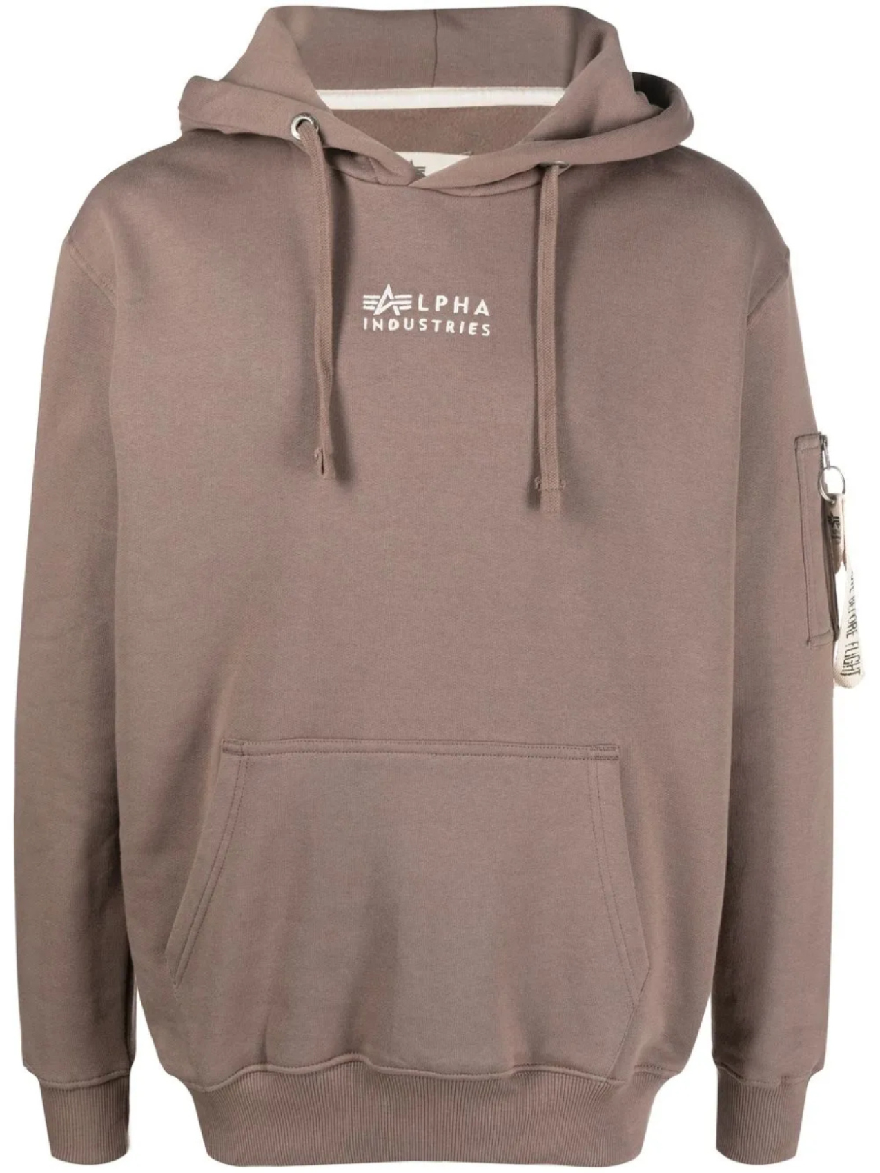 

Alpha Industries худи с вышитым логотипом, коричневый
