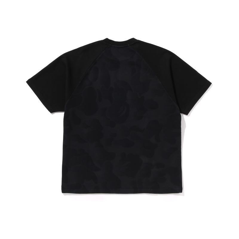 Футболка хлопковая с вышитым логотипом A BATHING APE, черная — фото 3