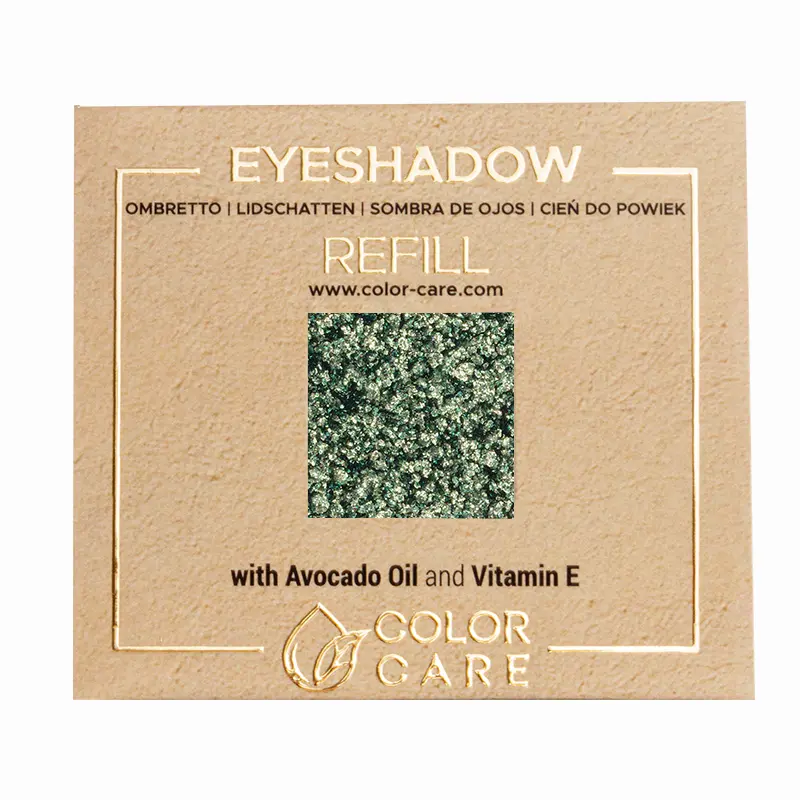 

Тени для век с веганскими блестками - 161 garden Color Care Glitter - Green, 2 гр