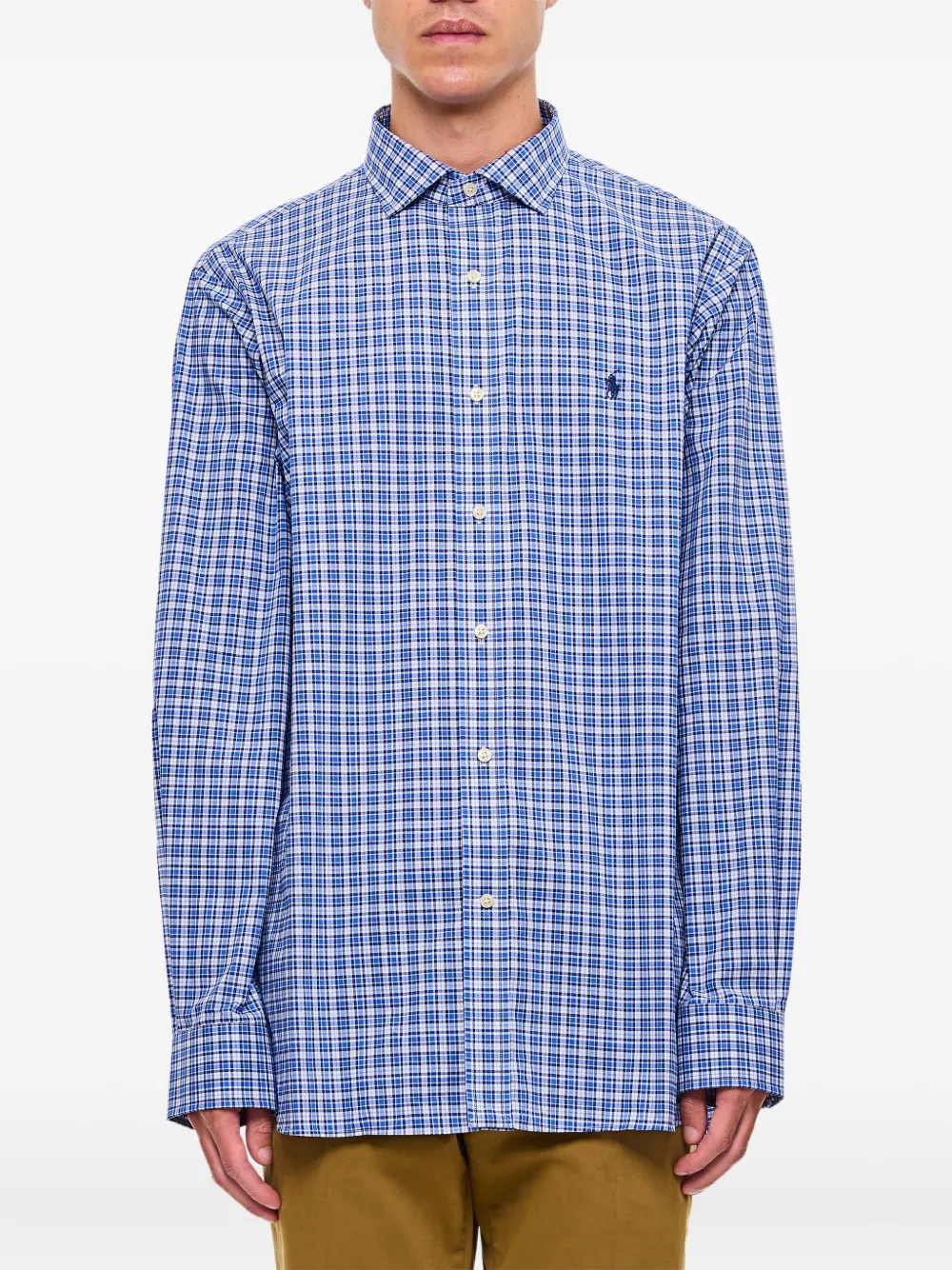 

Рубашка в клетку Polo Ralph Lauren, синий