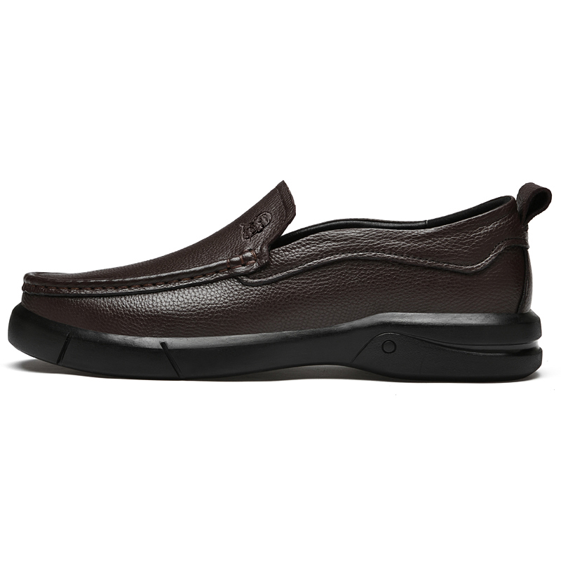 

LAORENTOU Повседневные кожаные туфли мужские низкие черно-коричневые - коричневые, цвет Brown