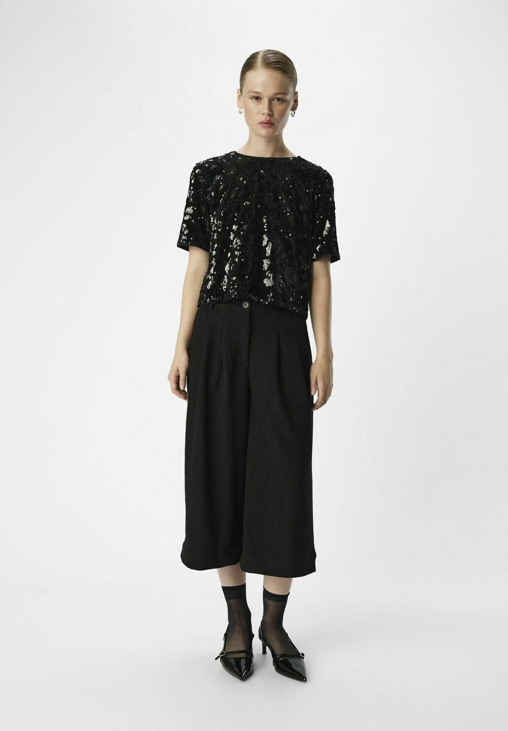 

Брюки CULOTTES FALTEN Object, черный