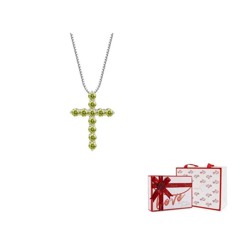 

Серебряное колье 925 пробы унисекс KING OF BLING, зеленый