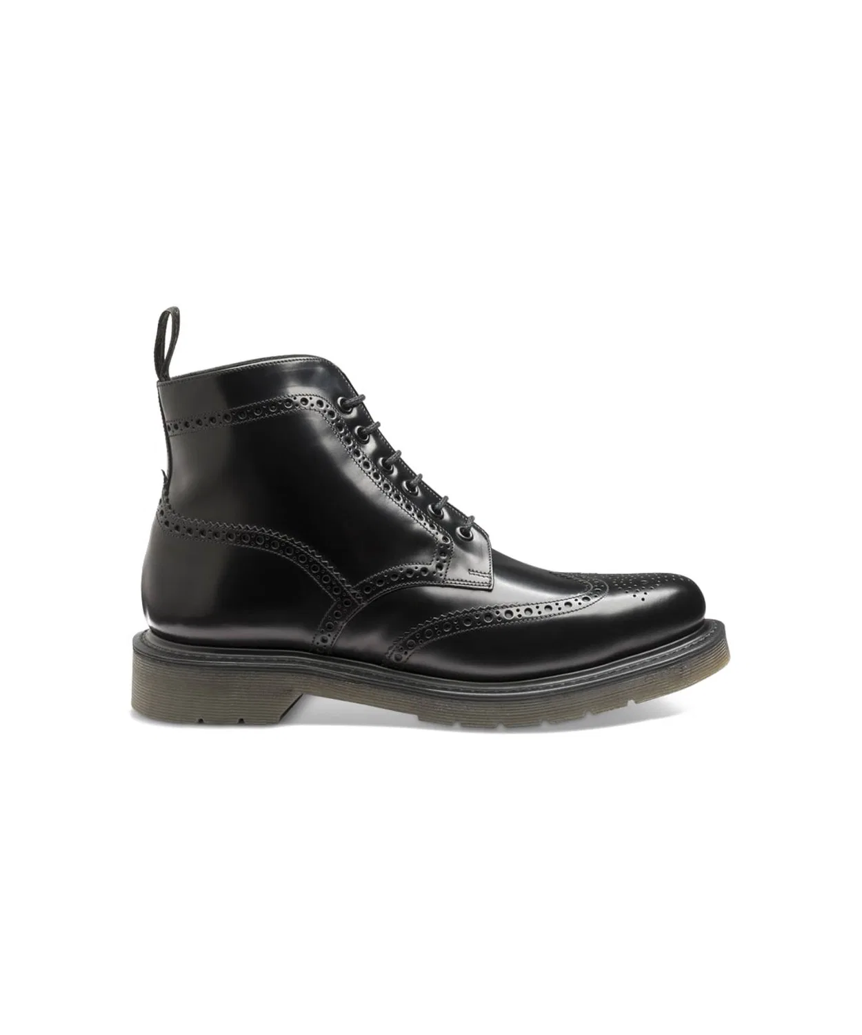 Ботинки Brogue Boot Loake 625 из полированной кожи чёрные — фото 2