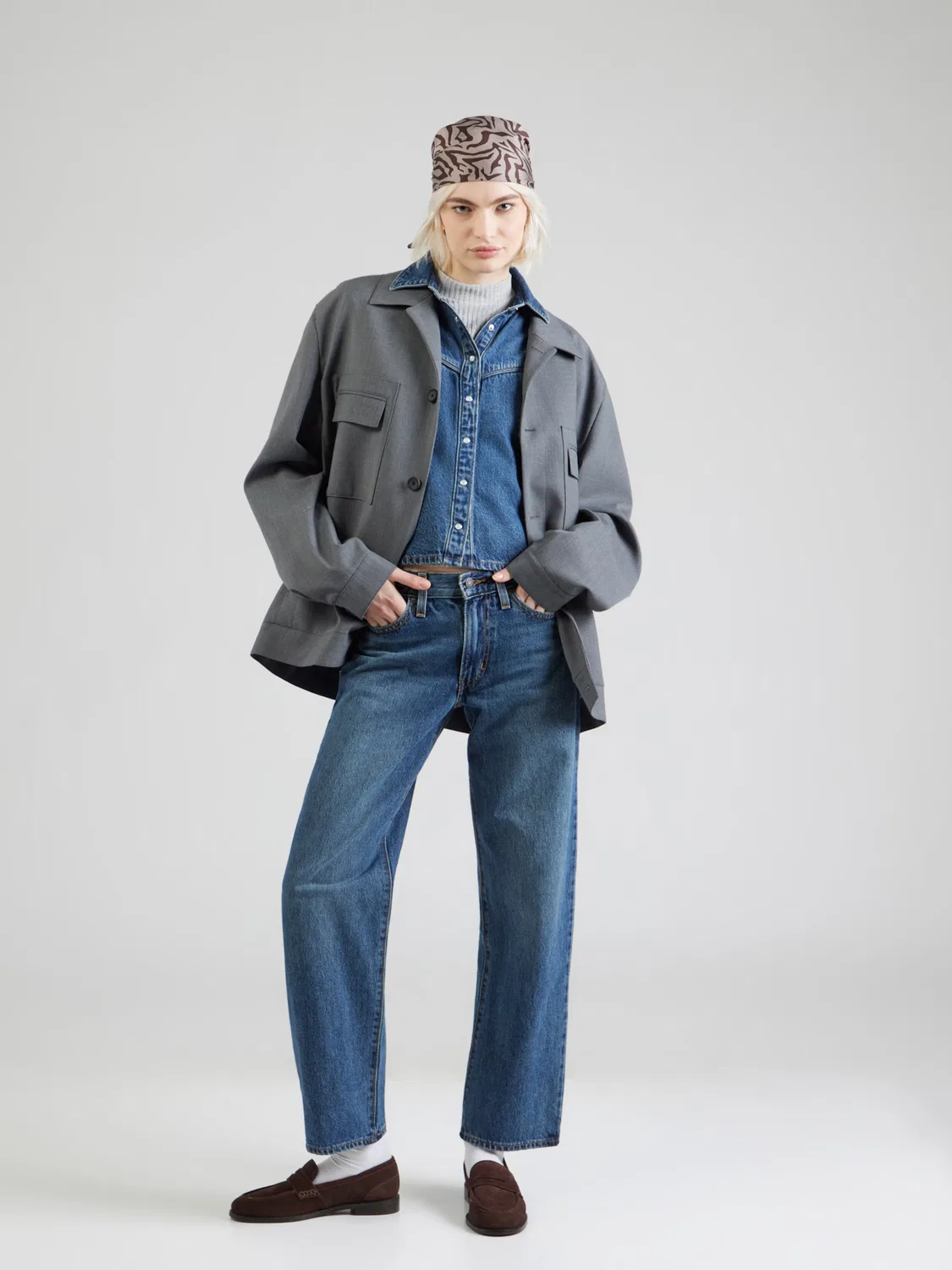 Блузка 'Logan Short Sleeve Denim Shirt' Levi'S , Blue Denim — фото 4