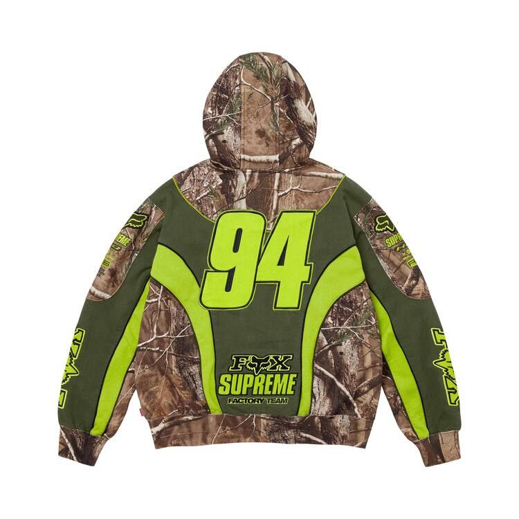 Толстовка Supreme x Fox Racing Zip Up Hooded Sweatshirt 'Realtree AP Camo' — фото 2