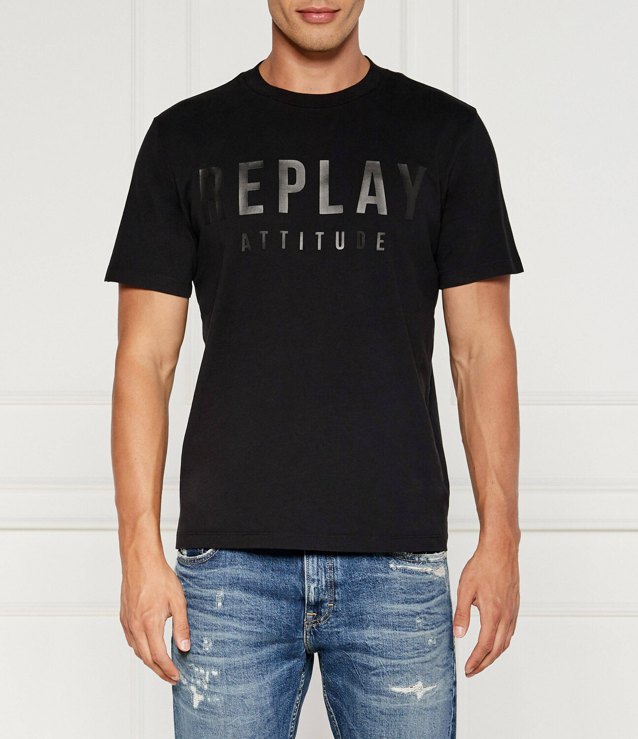 

Футболка Replay Regular Fit, черный